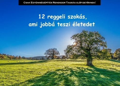 12 reggeli szokás, ami jobbá teszi életedet