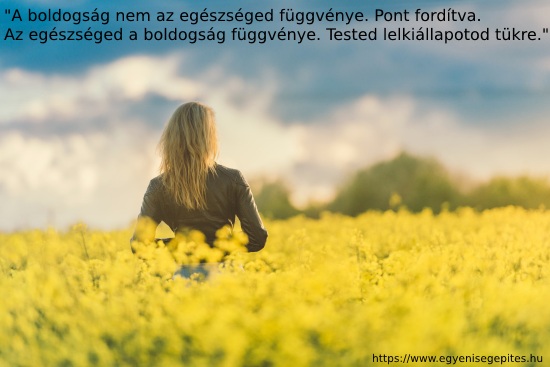 A boldogság nem az egészséged függvénye