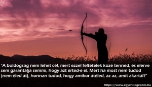 A boldogság nem lehet cél