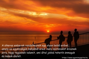 A sikeres ember önmaga által motivált