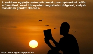 A szokások egyfajta automatizmusok