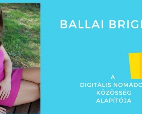 Ballai Brigitta, a digitális nomádok csoportjának vezetője