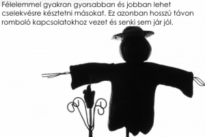 Félelemmel cselekvésre késztetni