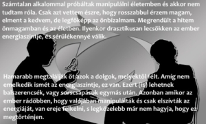 Manipuláció és energiaszint