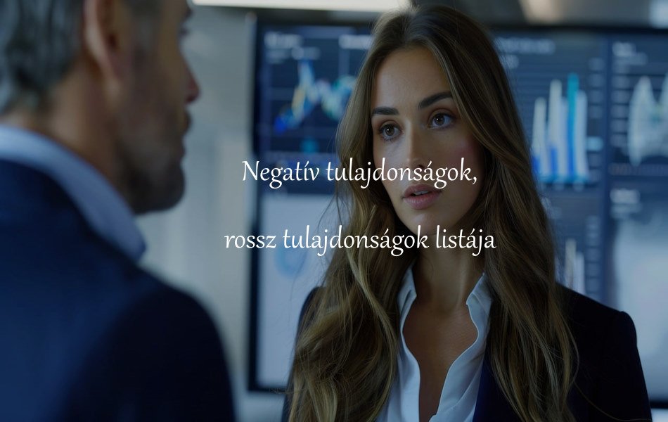 Negatív tulajdonságok, rossz tulajdonságok listája